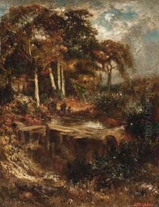 Im Walde Von Fontainebleau by Anton Teichlein