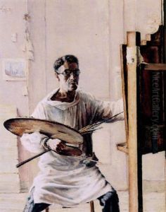 Zelfportret by Joseph Teixeira De Mattos