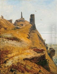 Ruins Of The Szigliget Castle by Karoly Telepy
