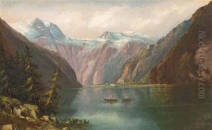 Lake In The Alps by Karoly Telepy