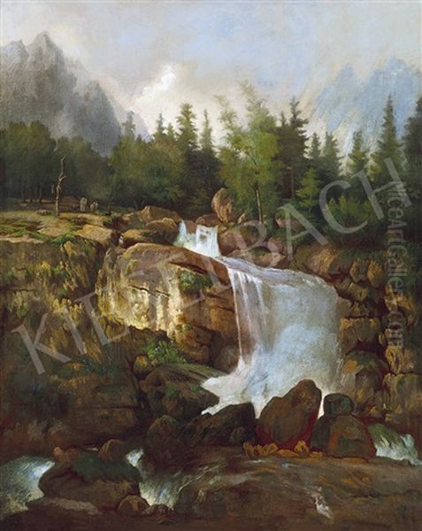 Waterfall In The High Tatras - view 1
