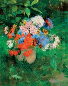 Still-life Of Flowers by Valeria Telkessy
