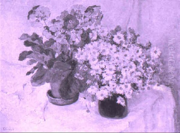 Still Life With Daisies And Petunias - view 1