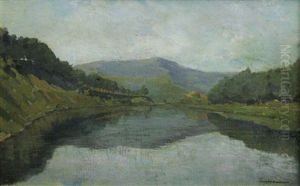 Landscape With Lake by Nicholas Tempeanu