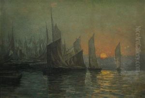 Sunset In The Harbour by Nicholas Tempeanu