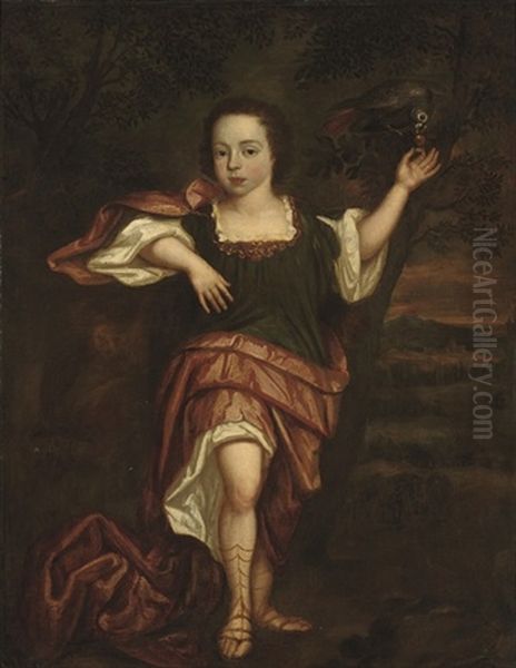 Portrait Of A Young Boy, In Classical Dress - view 1