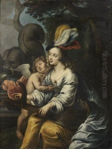 Allegorie De La Musique by Abraham Lambertsz Jacobsz van den Tempel
