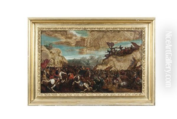 The Israelites Attacking The Amalekites - view 1