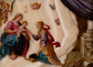 The Mystical Marriage Of Saint Catherine by Antonio Tempesta