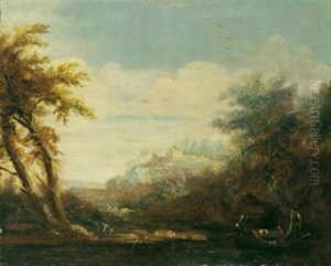 Sudliche Berglandschaft by Domenico (Marchi) Tempesti