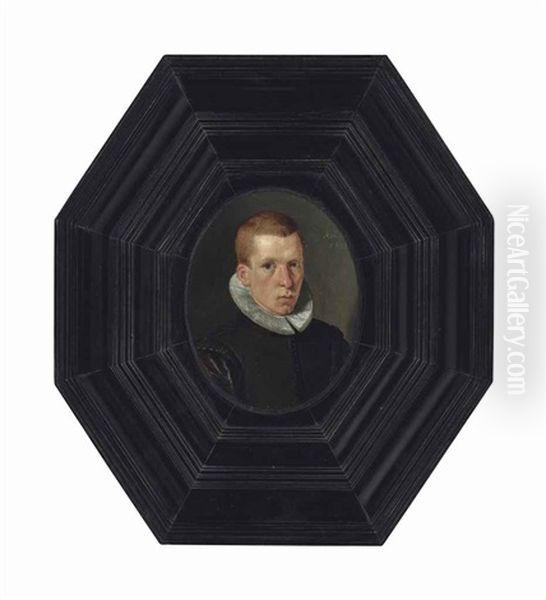 Portrait Of A Gentleman, Bust-length, In A Black Doublet And White Ruff - view 1