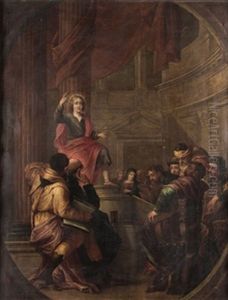 Jesus Entre Los Doctores by David Teniers III