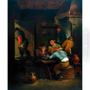 Peasant Smokers In A Tavern by David Teniers III