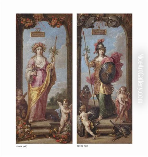 Concordia, An Allegory Of Unity (+ Fortezza, An Allegory Of Courage; Pair) - view 1