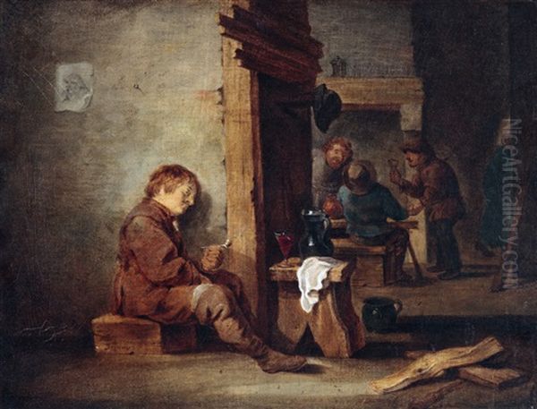Wirtshausinterieur Mit Figuren - view 1