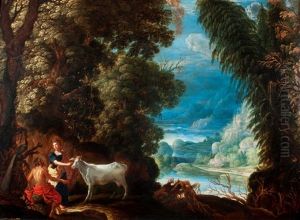 Rejouissances Paysannes Devant Une Auberge by David The Elder Teniers
