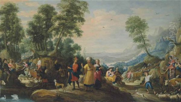 The Meeting Of Jacob And Laban - view 1