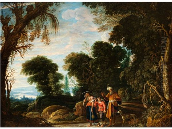 Verstossung Der Hagar In Bewaldeter Landschaft - view 1