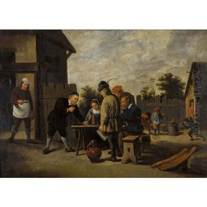 Spielende Bauern by David Teniers the Younger