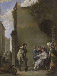 The Parable Of The Laborers In The Vineyard by David Teniers the Younger