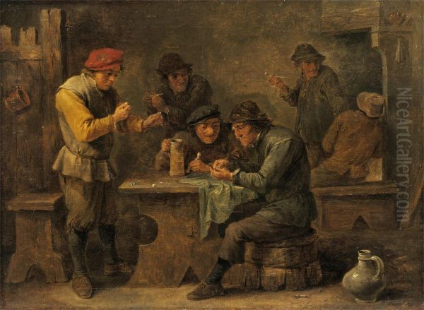 Peasants Playing Dice - view 1
