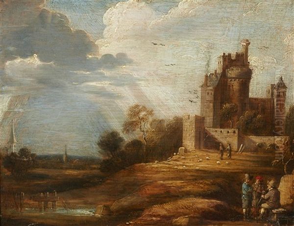 Landscape With Figures And A Castle - view 1
