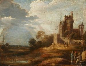 Landscape With Figures And A Castle by David Teniers the Younger
