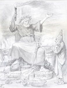 The Spirit Of Christmas Present by John Tenniel