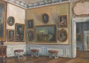 Vue D'un Salon Des Appartements De Mesdames A Versailles