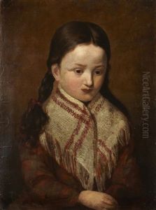Portrait D'une Jeune Polonaise by Franciszek Tepa (Teppa)