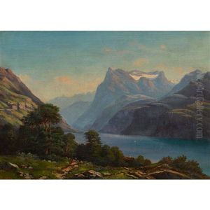 Vierwaldstatterseelandschaft by Jean Marc Benjamin Tepping