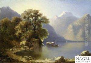 High Mountains Lake by Jean Marc Benjamin Tepping