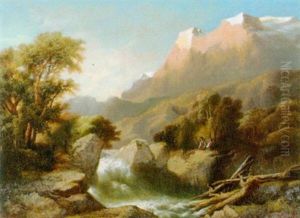 Wildbach Im Berner Oberland by Jean Marc Benjamin Tepping