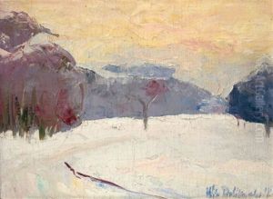 Le Jardin Du Luxembourg Sous La Neige by Vladimir Terlikovsky