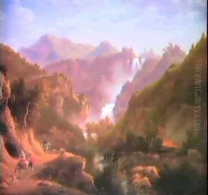 Les Cascades De Tivoli by Abraham Terlink