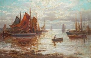 Bateaux Dans Un Port En Hollande by Kees Terlouw