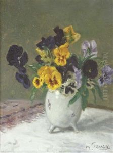 Stiefmutterchen In Einer Vase Stiefmutterchen In Einer Vase