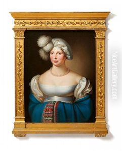 Portrait Of Queen Louise In A Silk Beret Portrait Of Queen Louise In A Silk Beret