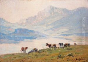 Lac D'aiguebelette by Clovis Frederic Terraire