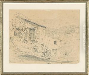 Mountain Scenery From Anticoli Corrado by Niels Bredal