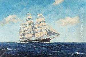 Ship At Sea by John Coleman Terry