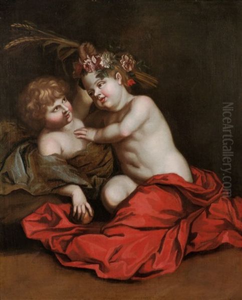 Pendants Mit Jahreszeiten-allegorien (pair) - view 1