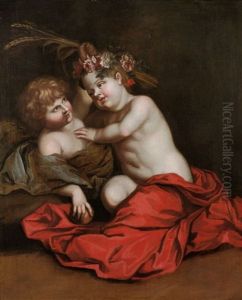 Pendants Mit Jahreszeiten-allegorien (pair)