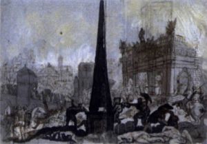 Monumentale Schlachtszene