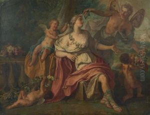 Flore Et Zephyr by Matthaeus (Arent) Terwesten