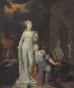 Pygmalion And Galatea by Matthaeus (Arent) Terwesten
