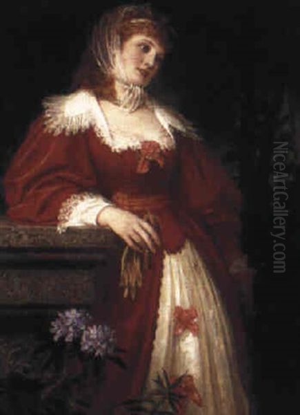 A Portrait Of A Lady In Red - view 1