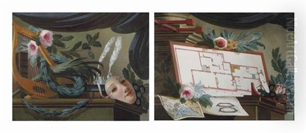 An Allegory Of The Arts; And An Allegory Of Design And Architecture (pair) - view 1