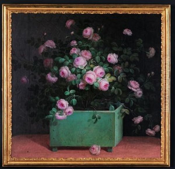 Une Caisse De Roses Dans L'orangerie - view 1