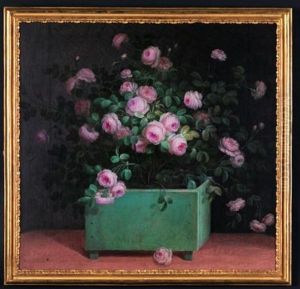Une Caisse De Roses Dans L'orangerie